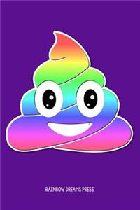 Unicorn Poop Emoji Notebook Journal