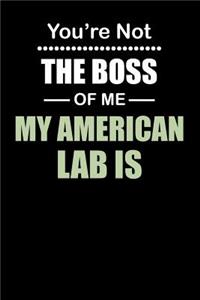 You're not the Boss of Me My American Lab Is
