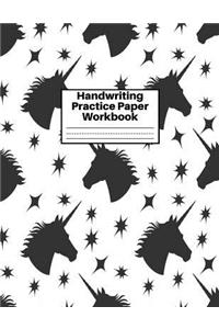 Handwriting Practice Paper Workbook