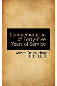 Commemoration of Forty-Five Years of Service