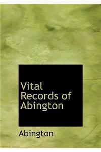 Vital Records of Abington