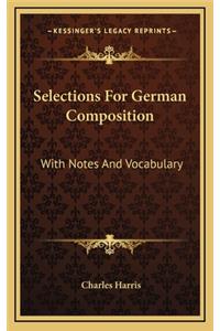 Selections for German Composition