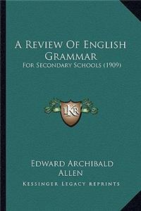 Review Of English Grammar