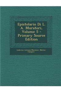 Epistolario Di L. A. Muratori, Volume 5