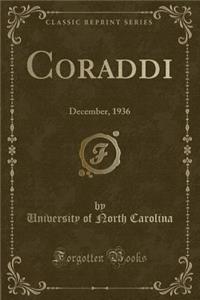 Coraddi: December, 1936 (Classic Reprint)