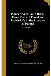 Pioneering in South Brazil. Three Years of Forest and Prairie Life in the Province of Paraná; Volume 1