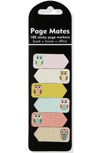Owls Page Mates (Set of 180 Sticky Notes, Page Markers)