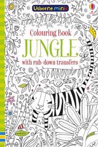 Colouring Book Jungle with Rub Down Transfers x5