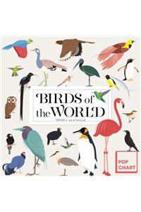 Birds of the World by Pop Chart Lab Wall Calendar 2020