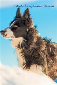 Border Collie January Notebook Border Collie Record, Log, Diary, Special Memories, To Do List, Academic Notepad, Scrapbook & More