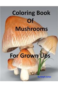 Coloring Book Of Mushrooms