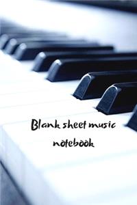 Music Manuscript - Blank Sheet Music Notebook - Music Composition Notebook