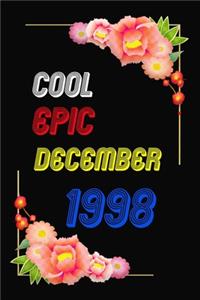 Cool Since 1998 Notebook Birthday Gift