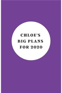 Sophia's Big Plans For 2020 - Notebook/Journal/Diary - Personalised Girl/Women's Gift - Birthday/Party Bag Filler - 100 lined pages (Purple)