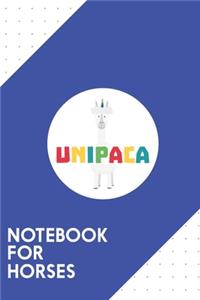 Notebook for Horses