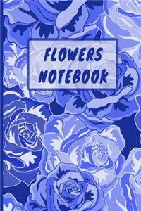 Flowers Notebook: 6x9 I 120 checked pages I Skatchbook I Notebook I Diary I Notepad for Flowers and decorationans fans