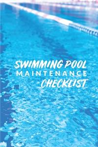 Swimming Pool Maintenance Checklist