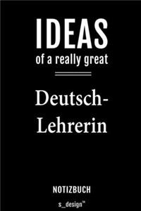 Notizbuch für Deutsch-Lehrer / Deutsch-Lehrerin