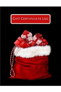 Gift Certificate Log
