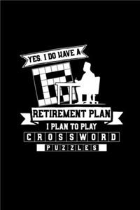 Retirement plan crossword puzzles