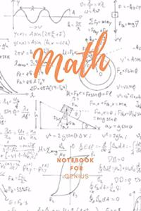 Math Notebook for Genius
