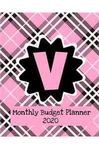 Monthly Budget Planner 2020