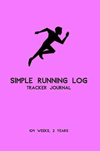 Simple Running Log Tracker Journal