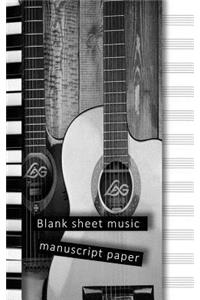 Blank sheet music manuscript paper