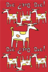 Journal Notebook For Dog Lovers, Spotty Dogs in a Row 5