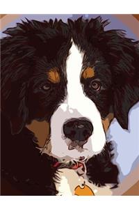 Bernese Mountain Dog Composition Notebook, Wide Ruled