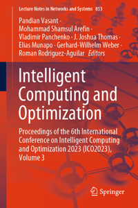 Intelligent Computing and Optimization