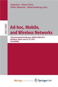 Ad-Hoc, Mobile, and Wireless Networks