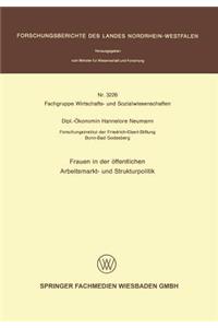 Frauen in der öffentlichen Arbeitsmarkt- und Strukturpolitik