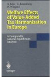 Welfare Effects of Value-Added Tax Harmonization in Europe