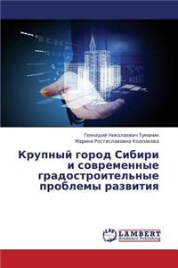 Krupnyy Gorod Sibiri I Sovremennye Gradostroitel'nye Problemy Razvitiya