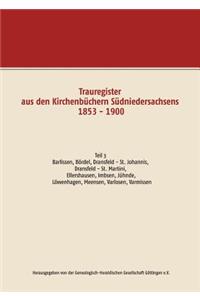 Trauregister aus den Kirchenbüchern Südniedersachsens 1853 - 1900
