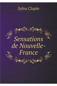 Sensations de Nouvelle-France