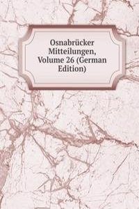 Osnabrucker Mitteilungen, Volume 26 (German Edition)