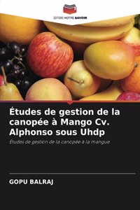 Études de gestion de la canopée à Mango Cv. Alphonso sous Uhdp