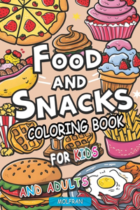 Food and Snacks Coloring Book