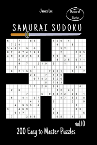 Master of Puzzles - Samurai Sudoku 200 Easy to Master Puzzles vol. 10