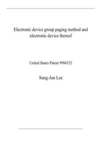 Electronic device group paging method and electronic device thereof