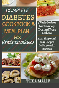 Complete Diabetes Cookbook & Meal Plan for Newly Diagnosed