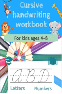 cursive handwriting workbook for kids ages 4-8
