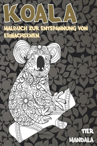 Malbuch zur Entspannung von Erwachsenen - Mandala - Tier - Koala