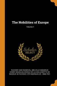 Nobilities of Europe; Volume 1