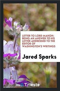 Letter to Lord Mahon