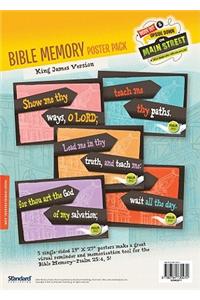 Main St. Vbs Bible Memory Poster Pack/KJV