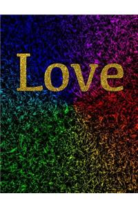 Love Notebook. Blank Lined College Ruled Notebook Planner Journal Diary.