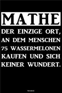 Mathe Notizbuch